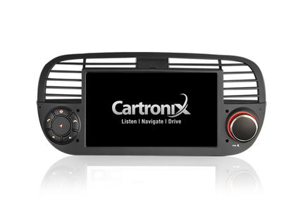 Fiat 500 CarPlay | 2007 t/m 2015 | Android 12 autoradio zwart
