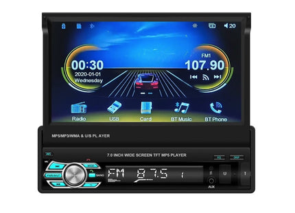 1-Din Autoradio | Carplay & Android Auto | uitklapbaar scherm