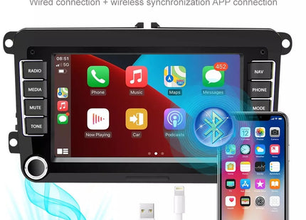 7 INCH Skoda Draadloos CarPlay | Android 13