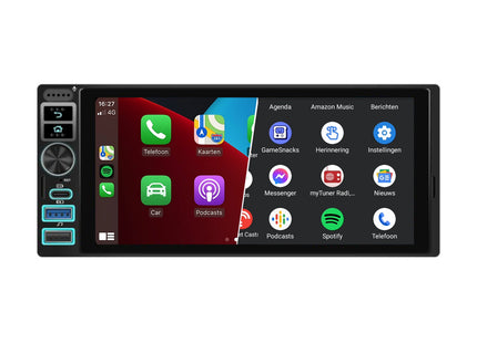Enkel-DIN Autoradio met 6.9 INCH Touchscreen – De Alles-in-één | Android 13 | 4+64GB