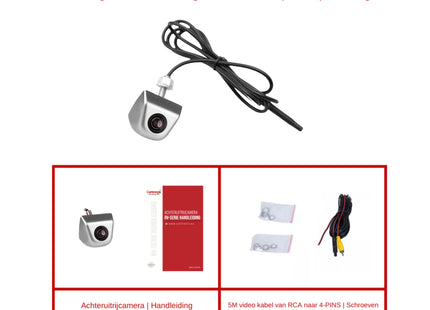 RV-370 PRO Achteruitrijcamera | Originele look | Matt Zilver