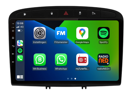 Peugeot 308 | 408 | Android 13 | Autoradio | 2007 t/m 2020 | CarPlay &  Android  Auto