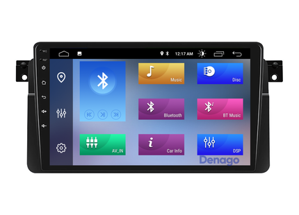 BMW 3-serie E46 CarPlay autoradio | 1999 t/m 2005 | Denago DNG-A23 | 9 inch | Android 13 | Draadloos CarPlay & Android Auto