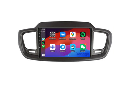 Kia Sorento CarPlay autoradio | 2015 t/m 2018 | Denago DNG-A277 | 9 inch | Android 13 | Draadloos CarPlay & Android Auto