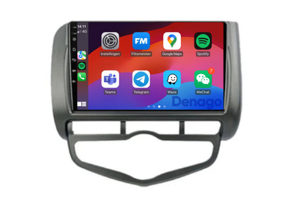 Honda Jazz CarPlay autoradio | 2005 t/m 2008 | Denago DNG-A202 | 9 inch | Android 13 | Draadloos CarPlay & Android Auto
