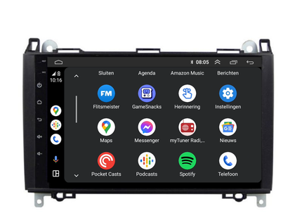 Mercedes Vito | Viano | Sprinter | CarPlay & Android Auto | Autoradio | 2004 t/m 2018 | Android 13 | 4+64GB