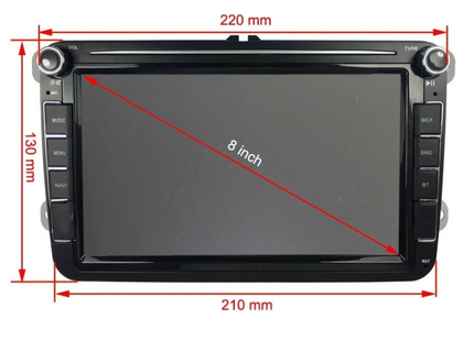 8 INCH Skoda Draadloos CarPlay | Android Auto | Android 13