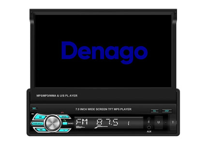 1-Din Autoradio | Carplay & Android Auto | uitklapbaar scherm