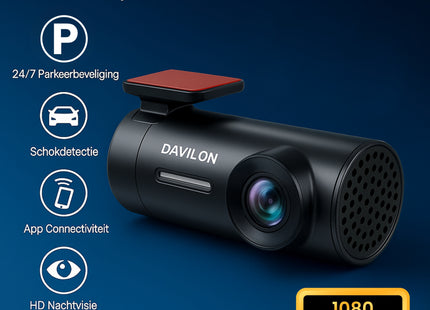 Davilon D1-PRO Dashcam | 1080P FULL HD | 2025 APP Model