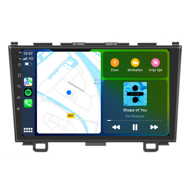 Honda CR-V | Android 13 | Autoradio | 2007 t/m 2012 | CarPlay & Android Auto