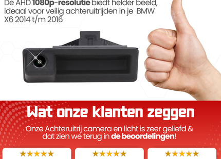 BMW X6 Achteruitrijcamera | 2014 t/m 2016 | Nachtzicht & HD Beeld