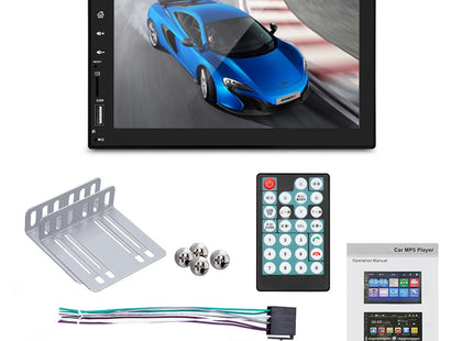 Denago | 2 Din Autoradio met Bluetooth| Aux - Mirrorlink  | Universeel  | MP5  Full Touch | Gratis USB & Camera