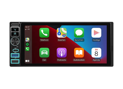 Enkel-DIN Autoradio met 6.9 INCH Touchscreen – De Alles-in-één | Android 13 | 4+64GB