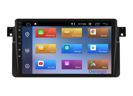 BMW 3-serie E46 CarPlay autoradio | 1999 t/m 2005 | Denago DNG-A23 | 9 inch | Android 13 | Draadloos CarPlay & Android Auto