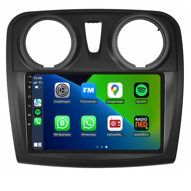 Dacia Sandero | Android 13 | Autoradio | 2013 t/m 2020 | Carplay & Android Auto