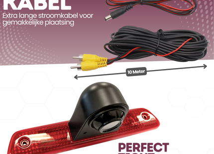 Citroën Jumpy Derde Remlicht Achteruitrijcamera | 2007 t/m 2016 | Nachtzicht | HD Beeld