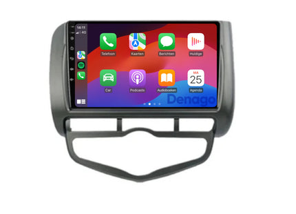 Honda Jazz CarPlay autoradio | 2005 t/m 2008 | Denago DNG-A202 | 9 inch | Android 13 | Draadloos CarPlay & Android Auto