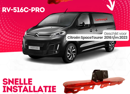 Citroën Spacetourer Derde Remlicht Achteruitrijcamera | 2016 t/m 2023 | Nachtzicht | HD Beeld