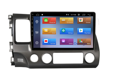 Honda Civic CarPlay autoradio | 2007 t/m 2011 | Denago DNG-A51 | 10 inch | Android 13 | Draadloos CarPlay & Android Auto