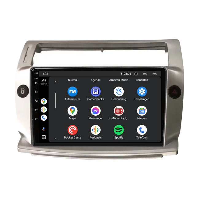 Citroën C4 | Android 13 | Autoradio | 2004 t/m 2010 | Carplay & Android Auto