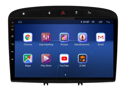 Peugeot 308 | 408 | Android 13 | Autoradio | 2007 t/m 2020 | CarPlay &  Android  Auto
