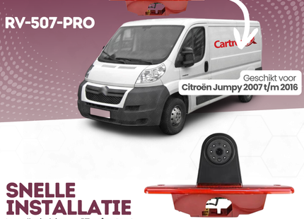 Citroën Jumpy Derde Remlicht Achteruitrijcamera | 2007 t/m 2016 | Nachtzicht | HD Beeld
