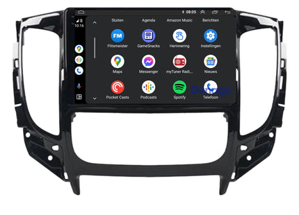 Mitsubishi Triton CarPlay autoradio | 2015 t/m 2018 | Denago DNG-A285 | 9 inch | Android 13 | Draadloos CarPlay & Android Auto
