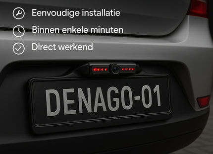 Denago DNG-KC01 kentekenplaathouder met camera | Full HD