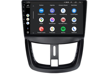 Peugeot 207 | 206+ | 207cc | Android 13 | Autoradio | 2006 t/m 2015 | CarPlay  & Android Auto