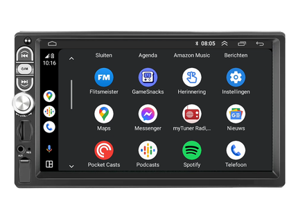2-DIN | CarPlay Autoradio met USB-Aansluiting