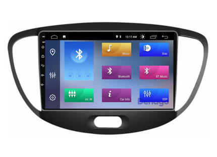Hyundai i10 CarPlay autoradio | 2008 t/m 2013 | Denago DNG-A67 | 9 inch | Android 13 | Draadloos CarPlay & Android Auto