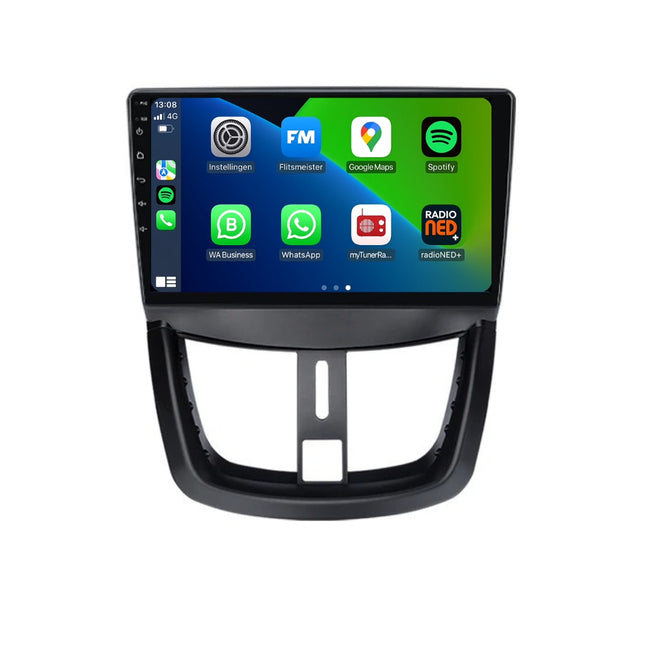 Peugeot 207 | 206+ | 207cc | Android 13 | Autoradio | 2006 t/m 2015 | CarPlay  & Android Auto