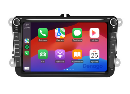 8 INCH Skoda Draadloos CarPlay | Android Auto | Android 13