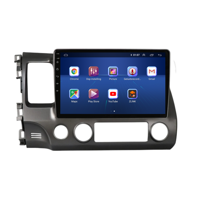Honda Civic CarPlay | Android 13 | Autoradio | 2007 t/m 2011 | Carplay & Android Auto