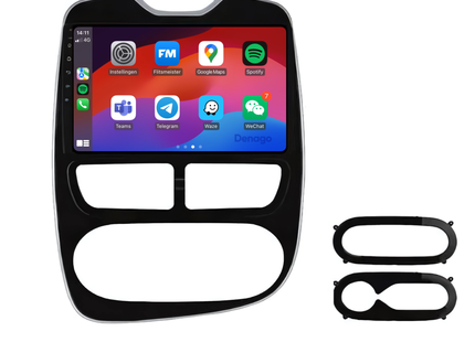 Renault Clio 4 CarPlay autoradio | 2013 t/m 2015 | Denago DNG-A20 | 9 inch | Android 13 | Draadloos CarPlay & Android Auto