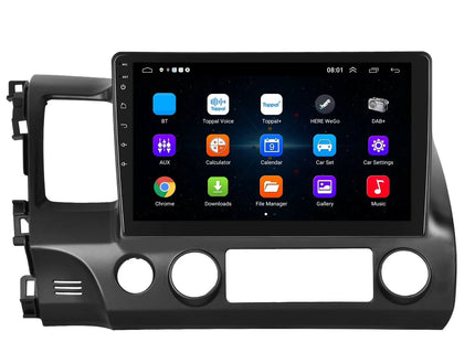 Honda Civic autoradio navigatie | Android 10.1 | 2007 t/m 2011 | CarPlay & Android Auto