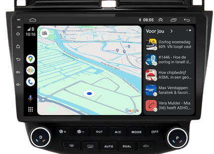 Honda Accord | Android 13 | Autoradio | 2003 t/m 2008 | Carplay & Android Auto