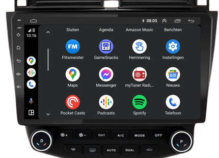 Honda Accord | Android 13 | Autoradio | 2003 t/m 2008 | Carplay & Android Auto