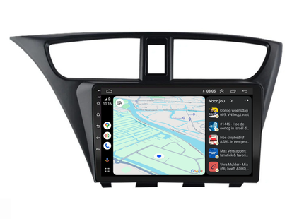 Honda Civic | Android 13 | Autoradio | 2012 t/m 2016 | Carplay & Android Auto