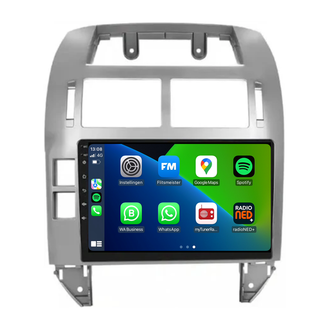 Volkswage Polo | Android 13 | Autoradio | 1999 t/m 2009 | CarPlay & Android Auto | Grijs
