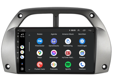 Toyota Rav 4 | Android 13 | Autoradio | 2001 t/m 2006 | CarPlay & Android Auto