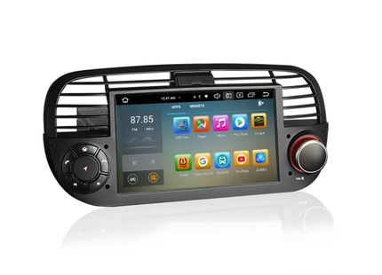 Fiat 500 CarPlay | 2007 t/m 2015 | Android 12 autoradio zwart