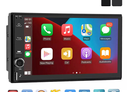 Dubbel Din autoradio CarPlay draadloos - Android Auto