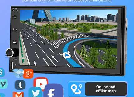 Dubbel Din autoradio CarPlay draadloos - Android Auto