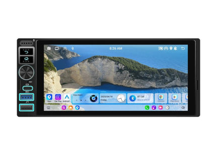 Enkel-DIN Autoradio met 6.9 INCH Touchscreen – De Alles-in-één | Android 13 | 4+64GB