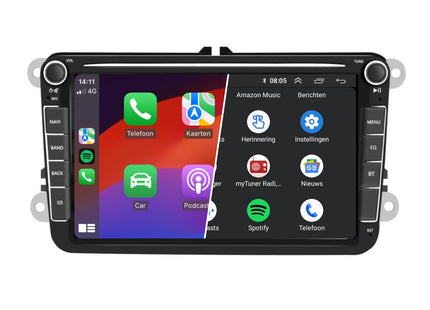 8 INCH Skoda Draadloos CarPlay | Android Auto | Android 13