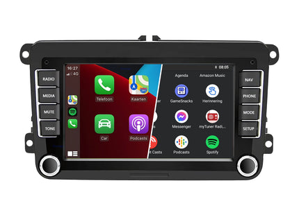 7 INCH Skoda Draadloos CarPlay | Android 13
