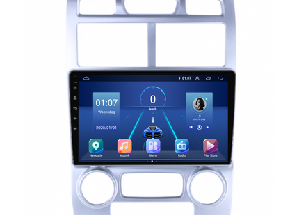 Kia Sportage CarPlay Autoradio | 2004 t/m 2010 | Zilver