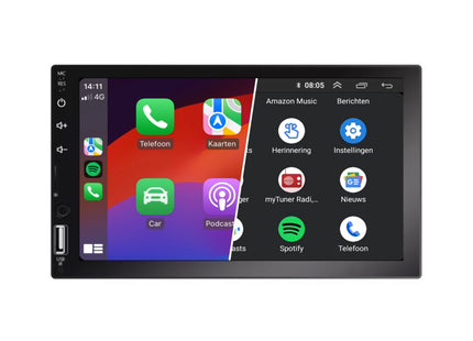 CarPlay dubbel din Autoradio - Full Touch
