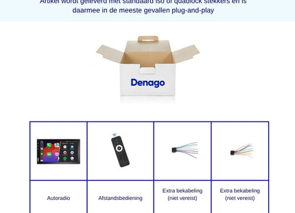 CarPlay dubbel din Autoradio - Full Touch